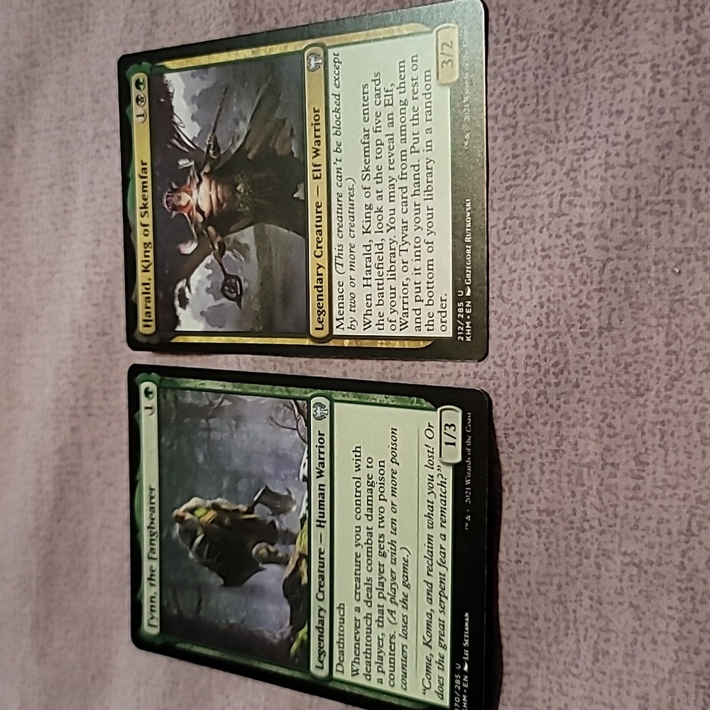 Set of 2 Magic The Gathering (MTG) Legendary Creature Trading Cards